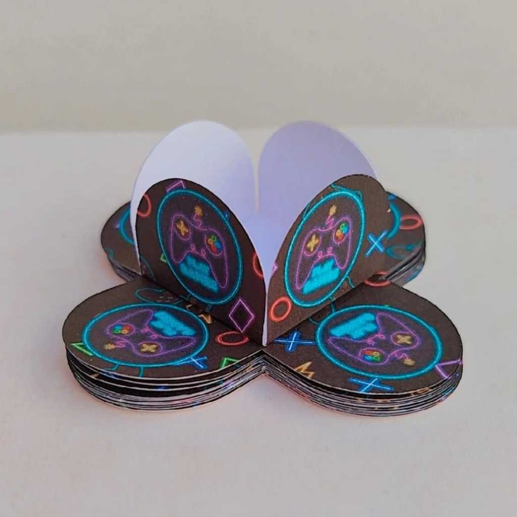 100 Forminhas para Doces Personalizadas 4 Pétalas VIDEO GAME Infantil Aniversário Lembrancinha Brigadeiro
