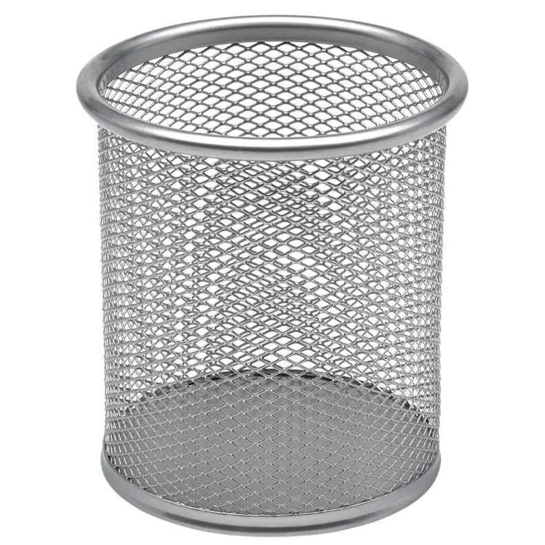 Organizador De Mesa Redondo Metal Lapis Caneta Maquiagem Porta Treco