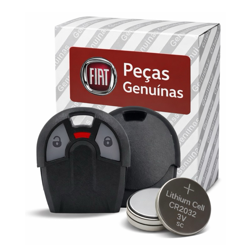 Capa Controle Alarme Fiat Uno Palio Strada Preto + Bateria Reposição Capa Controle Alarme Fiat Uno Palio Strada Preto + Bateria Reposição