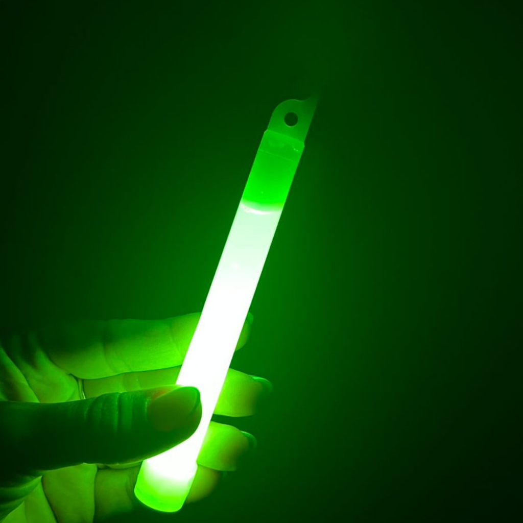 Kit 5 Luz Química Cyalume 12 Hs Bastão Luminoso 15cm Verde