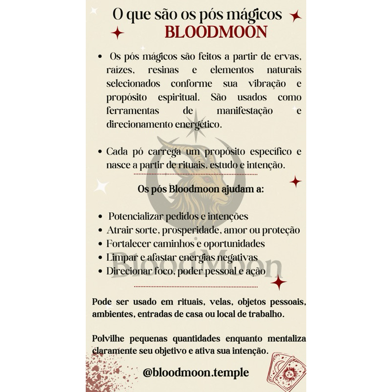 Pós mágicos / Pós hoodoo
