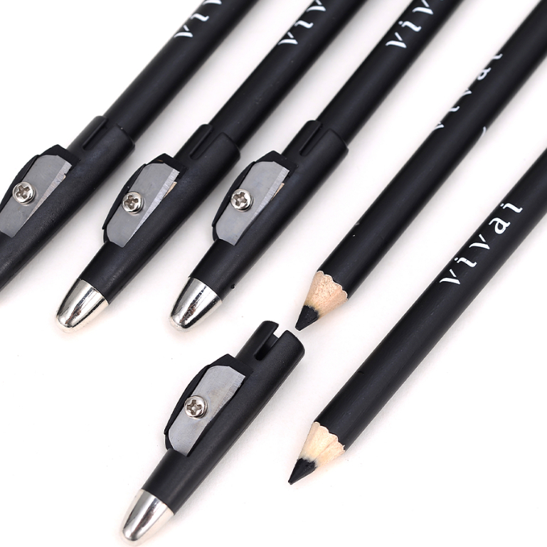 Lápis Preto Delineador Para Os Olhos Com Apontador - Vivai
