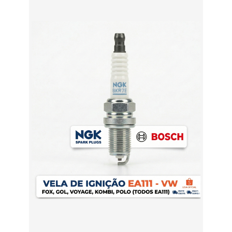 Vela de Ignição BKR7ESB – Alta Performance – Original – Pronta Entrega Bosch Ngk em Oferta na Shopee