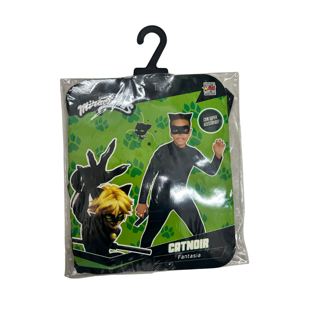 Fantasia Infantil Catnoir Miraculous - Super Magia 6615