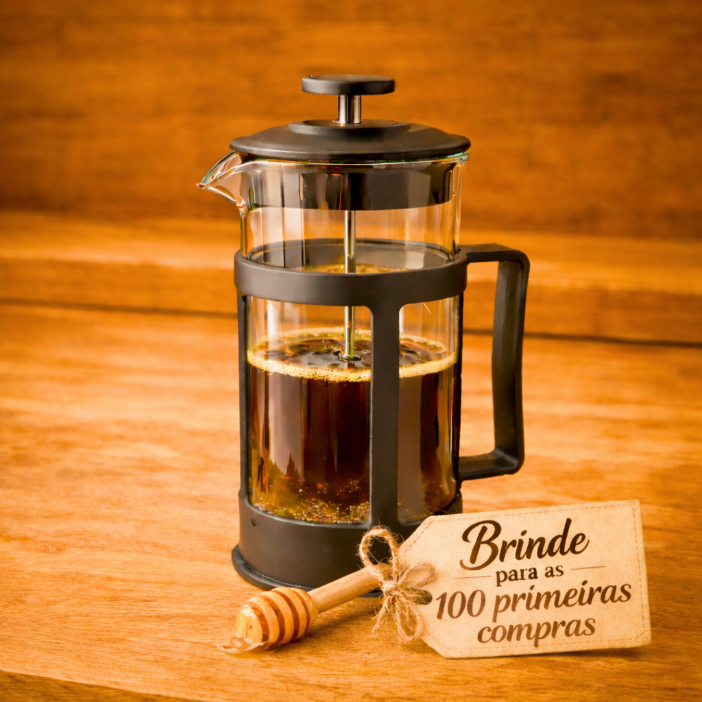 Imagem Cafeteira Prensa Francesa 350ml Café Cremeira Café Expresso Leite Cremoso Filtro Inox Vidro