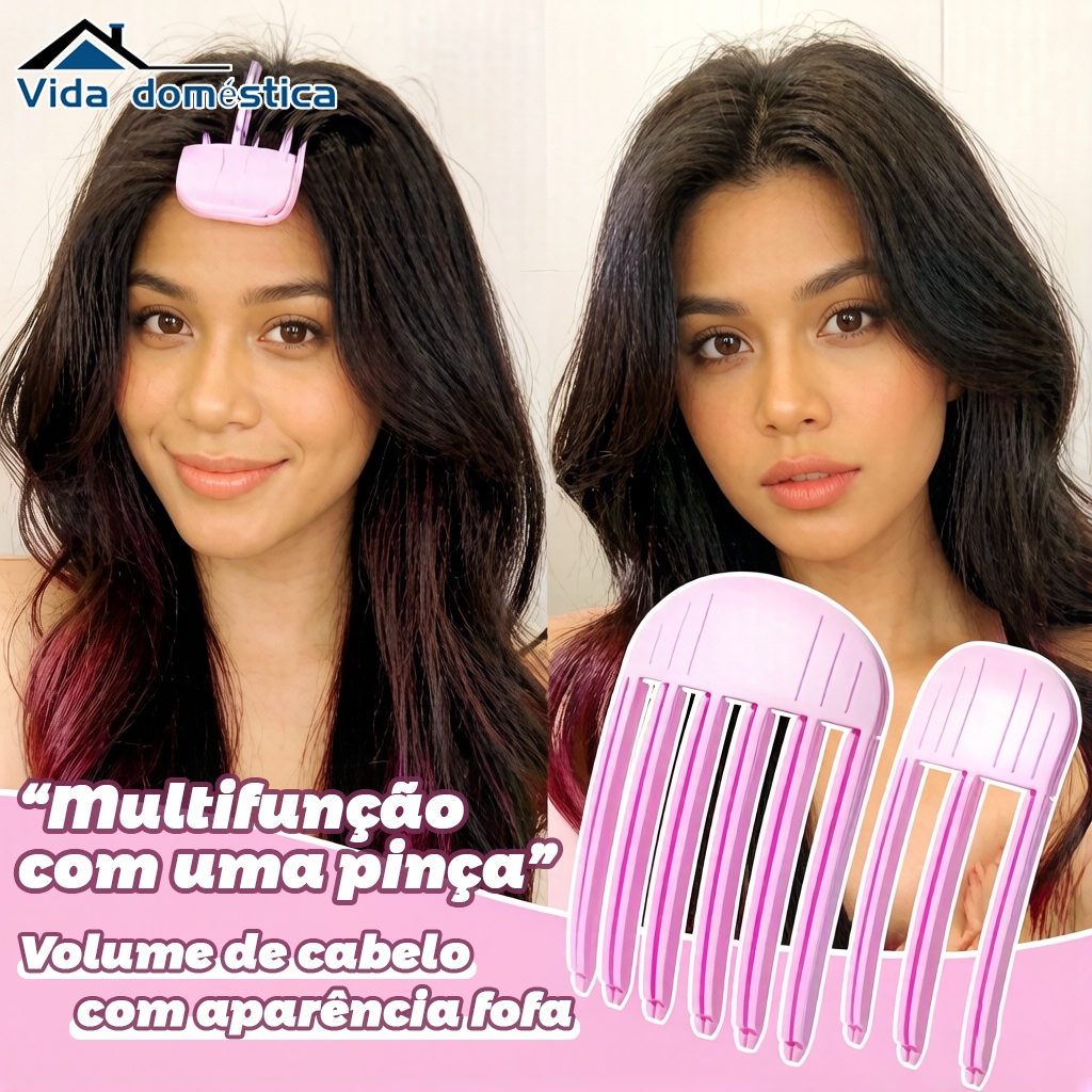Clipe Volumizador De Raiz De Cabelo , Ferramenta Multifuncional De Modelagem Para Levantamento Rápido E Natural