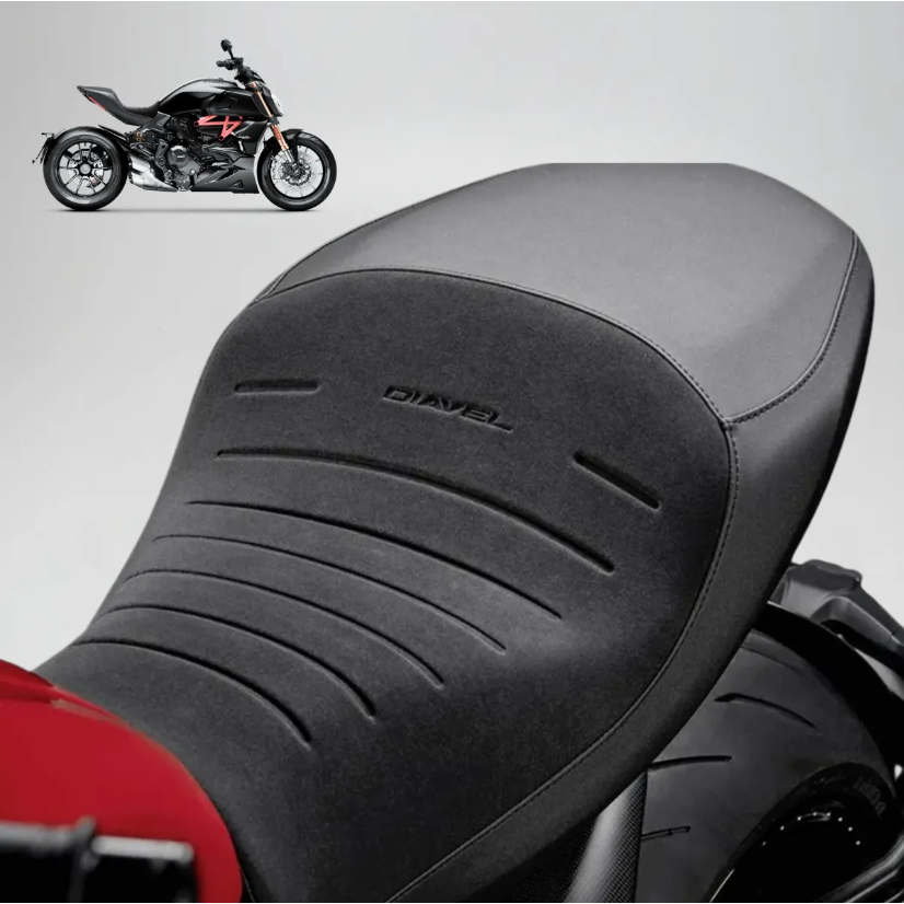 Banco Elevado (Alto) Ducati Diavel 1260/1260 S – Comfort Seat + 4cm Acabamento Alcantara 96880731A