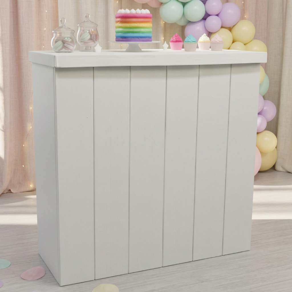 Cômoda Fake Mesa MDF Festa Aniversario Eventos Desmontável Pratica em Oferta na Shopee