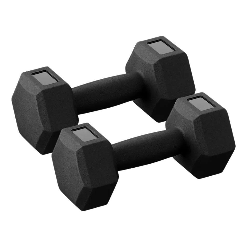 Par de Halteres Dumbbell Sextavado Bonafit 1 a 10kg