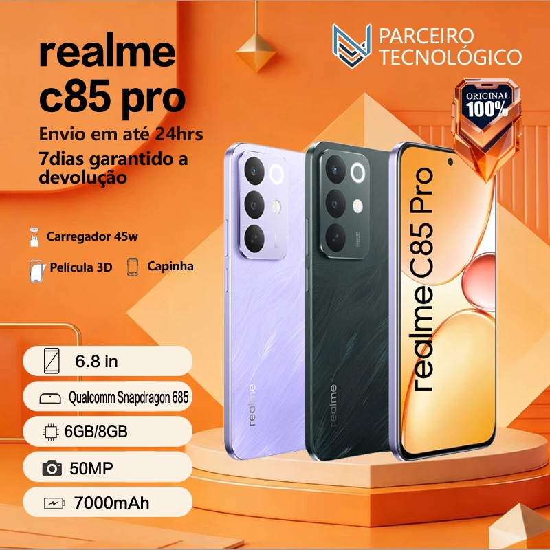 Celular REALME C85 PRO 4G 256GB 8GB de RAM 7000 mAh NFC