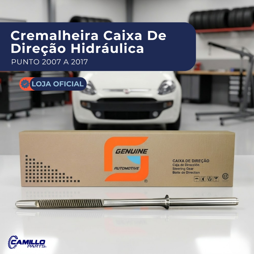 Cremalheira Caixa Setor Direção Fiat Punto 2007 a 2017 Linea 2008 a 2016 Genuine Automotive