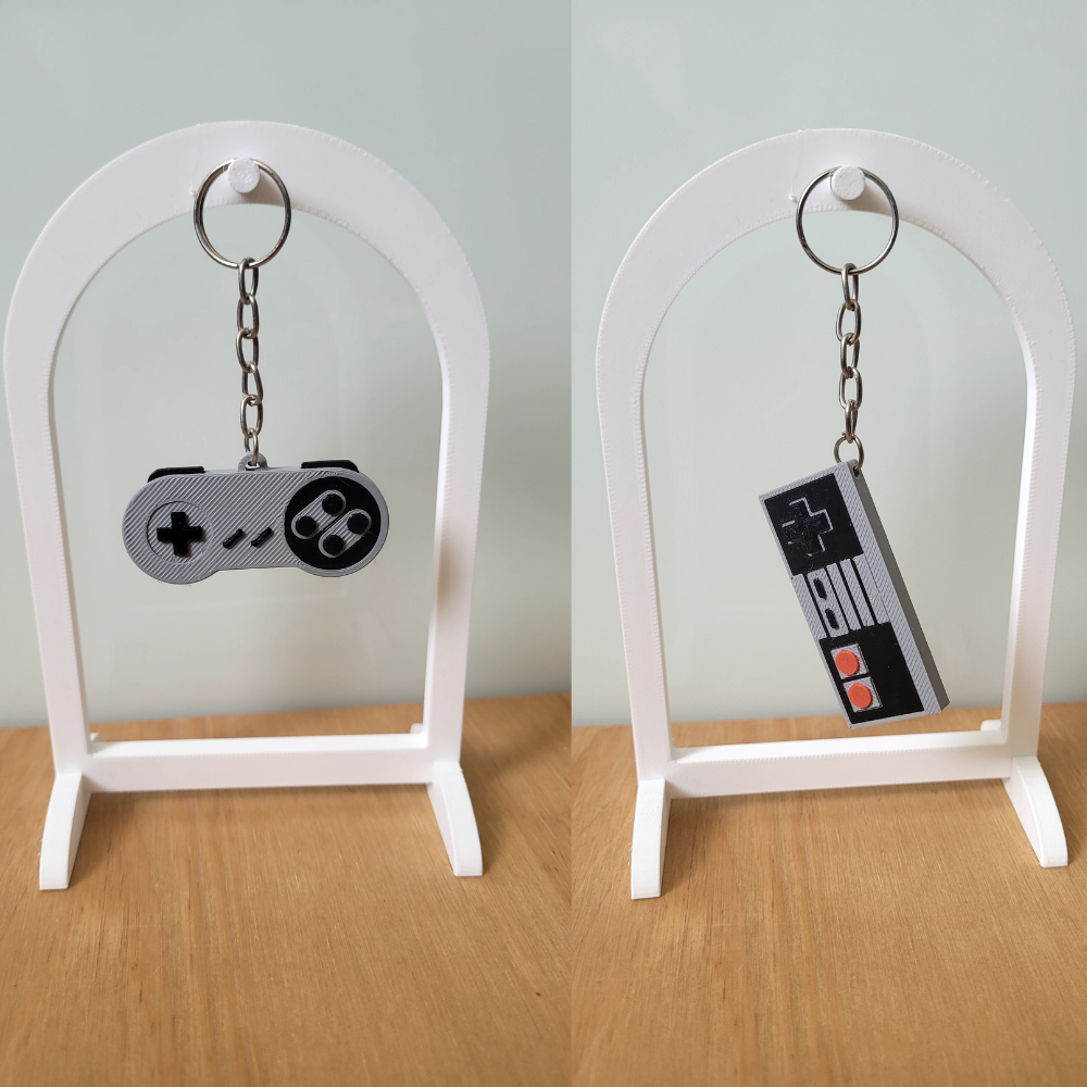 Chaveiros Controle NES e SNES - Super Nintendo  - Presente Lembrancinha