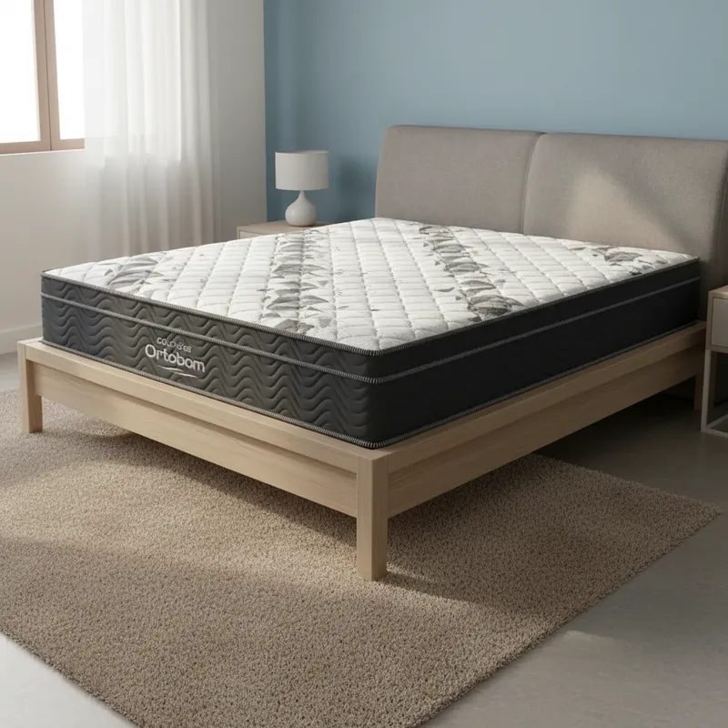 Colchão de Espuma D33 Ortobom Airtech Ortopillow 100 Casal 138cm