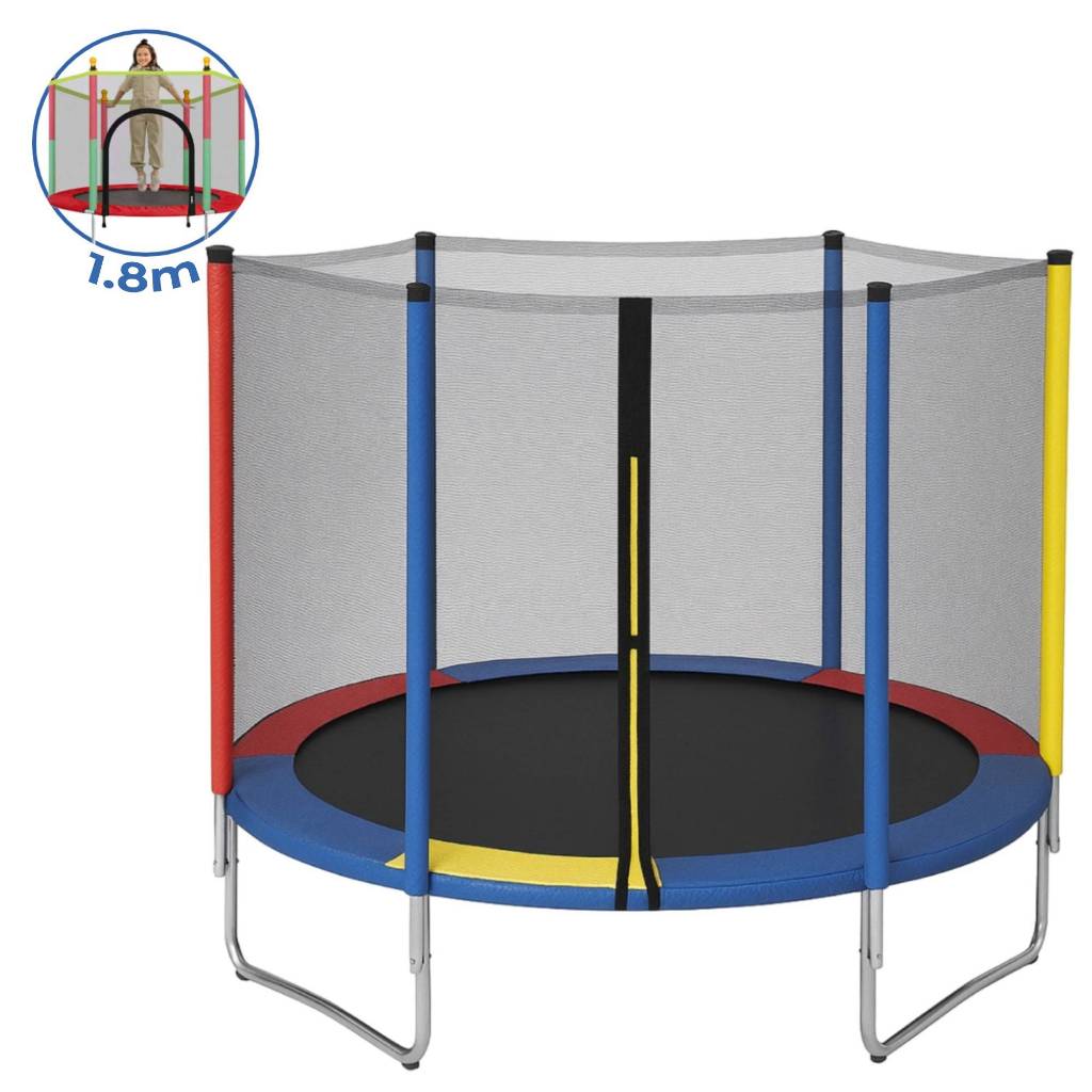 Cama Elástica Pula Pula Infantil Trampolim 1,8 Metros e 1,4 Metros