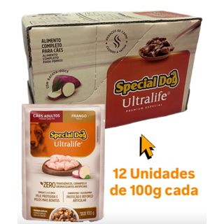 Sache Para Cachorro Adulto Special Dog Frango Ao Molho 100g em Oferta na Shopee