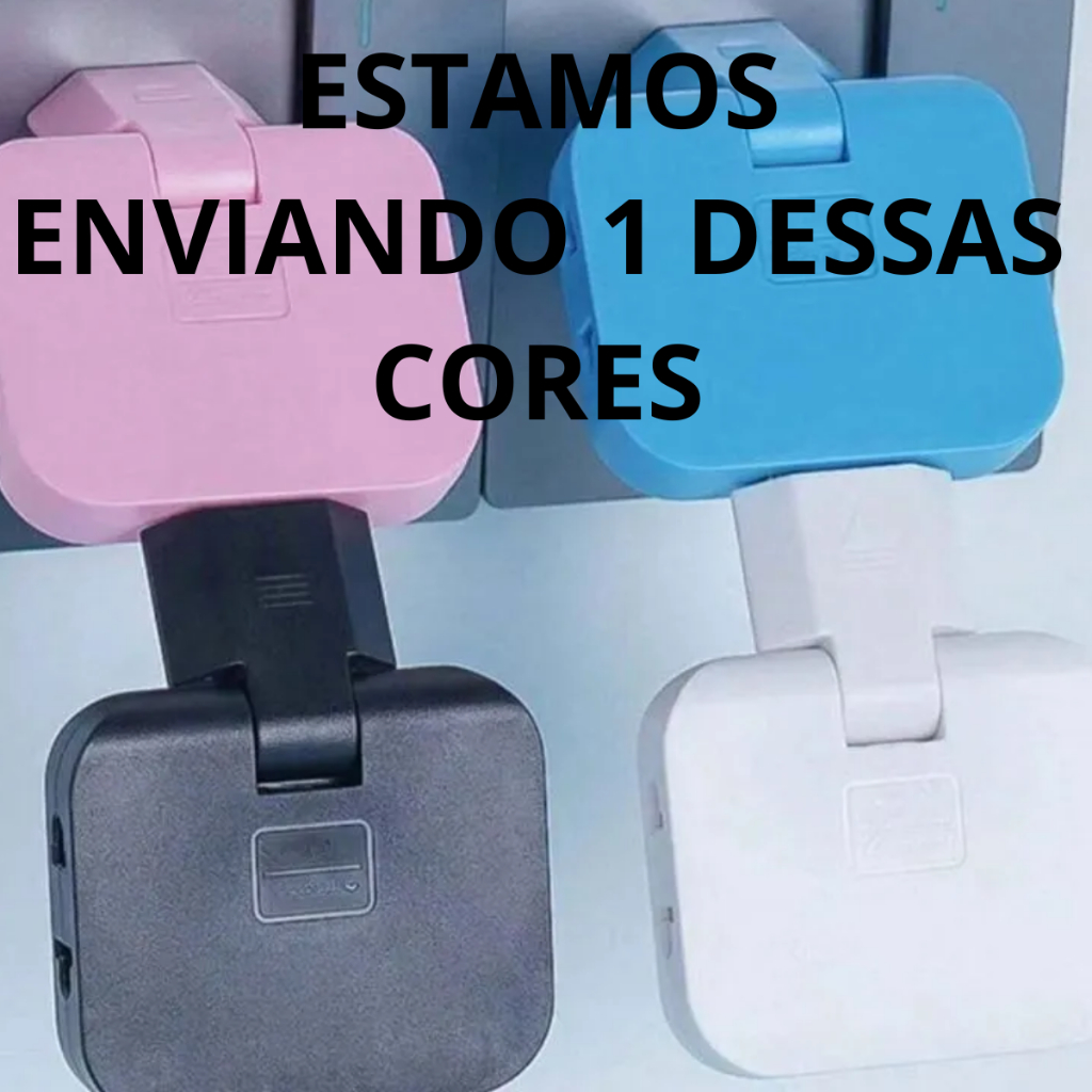 Imagem Adaptador Benjamin Articulado Deslocado 10A tomada Resistente Bivolt universal