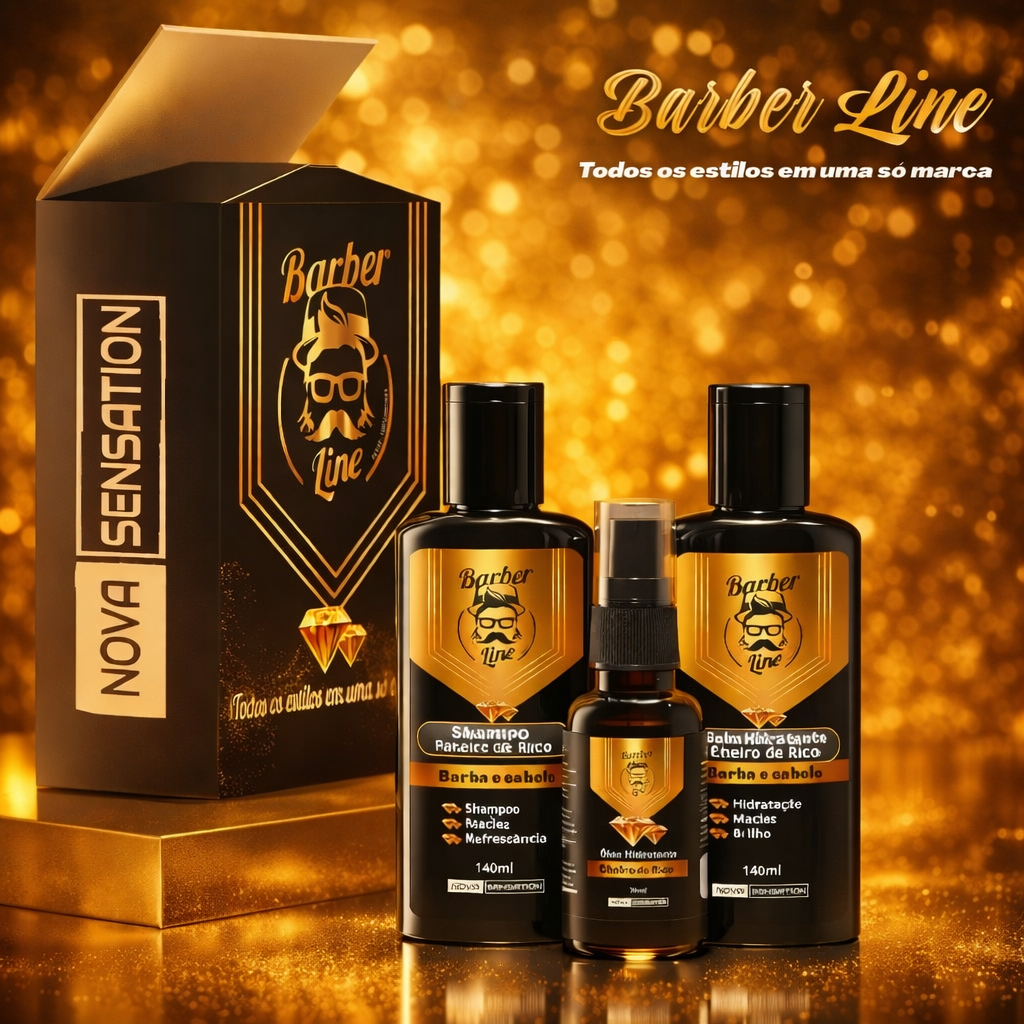 Kit Barba Balm Shampoo Óleo Produtos Para Barba Barbe Sem Frizz
