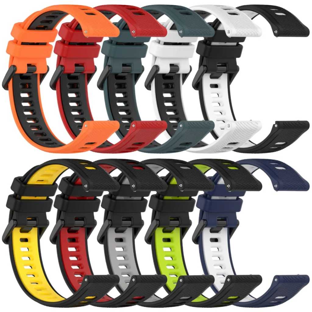 Pulseira de silicone para Garmin forerunner 55/165/265/245/645 Venu/ vivoactive 18mm/20mm/22mm