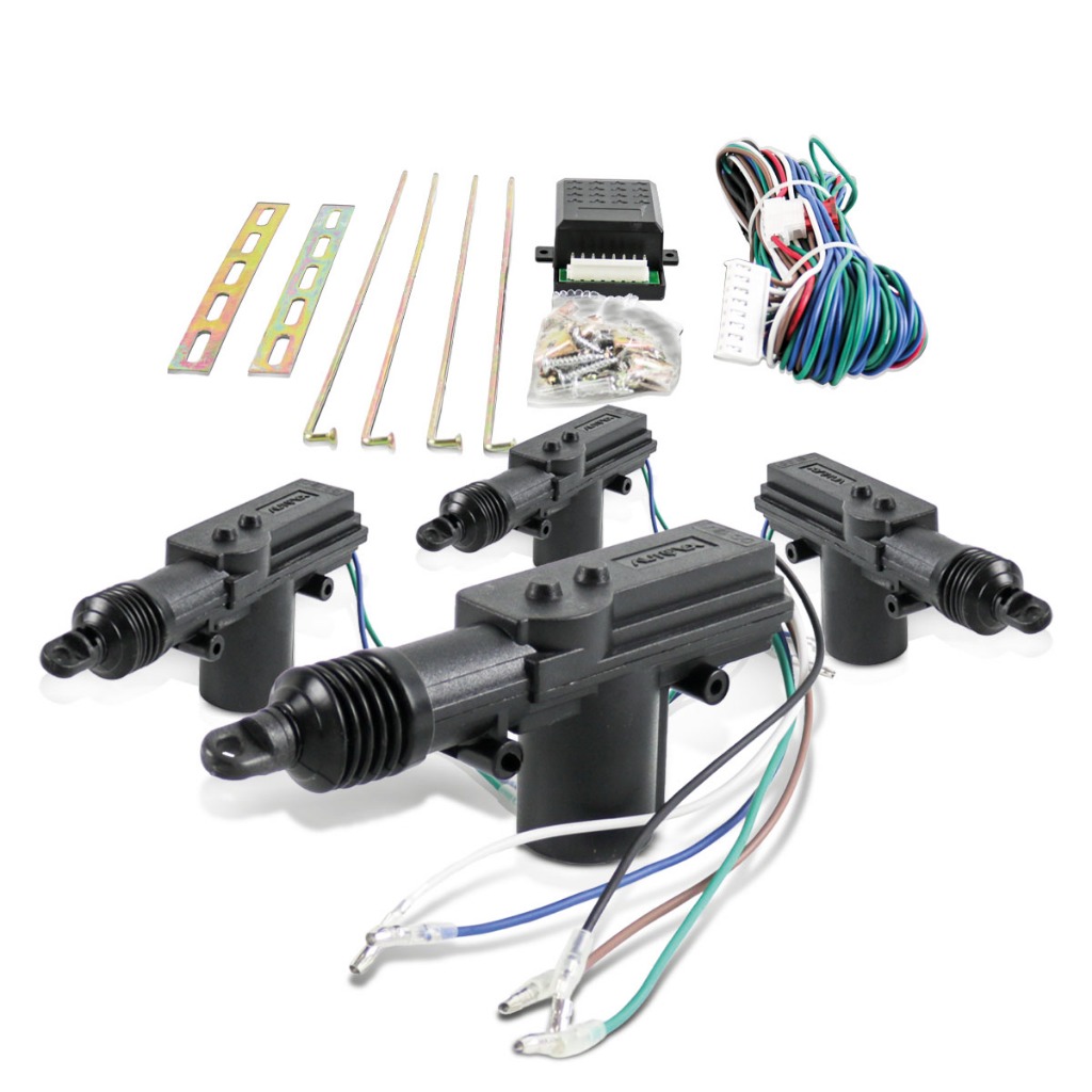 Kit Trava Elétrica Universal 4 Portas Automotiva Dupla Função Kit Trava Elétrica 4 Portas Kit Trava Elétrica Universal 4 Portas Automotiva Dupla Função Kit Trava Elétrica 4 Portas