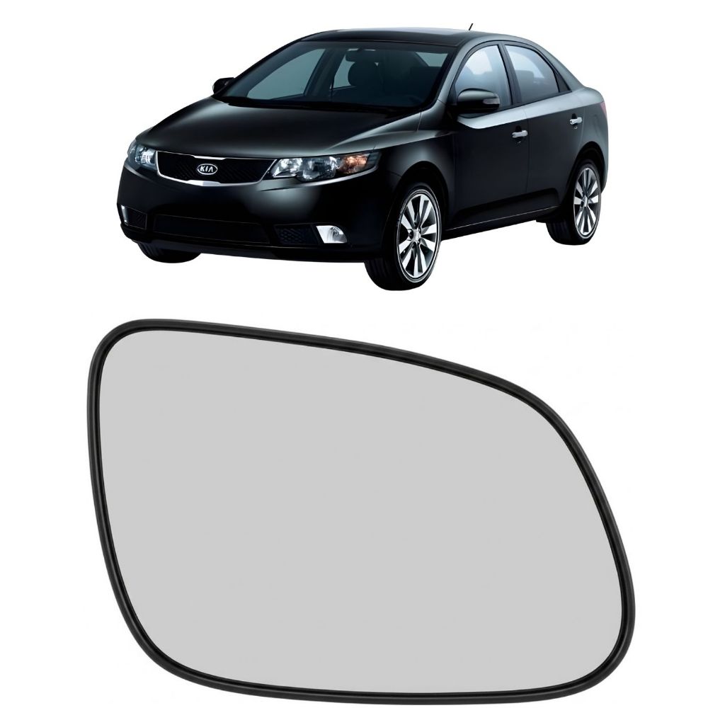 Lente Retrovisor Convexo KIA Cerato 2009 a 2013 Sem Base