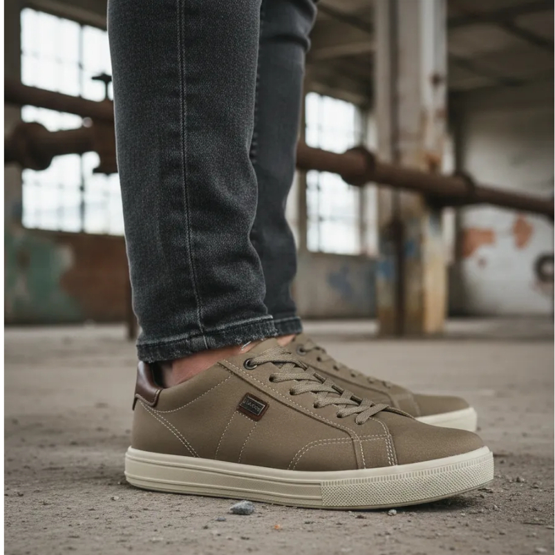 Sapatênis Pegada 111506 Couro Jeans Palmilha Confort Leve Macio Flexível Dia a Dia Versátil Design Moderno Brilho