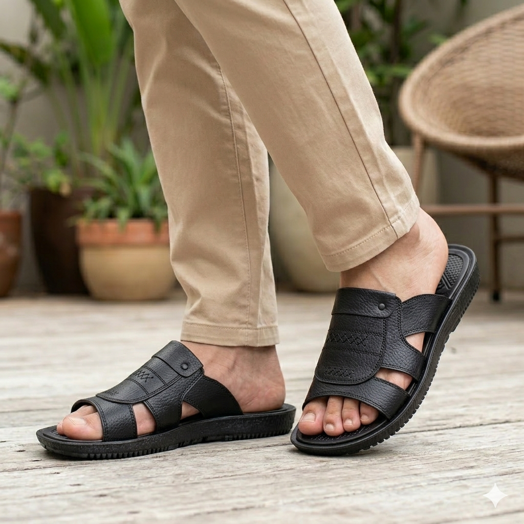 Chinelo Masculino Casual Antiderrapante Confortável Solado Borracha Leve Adulto