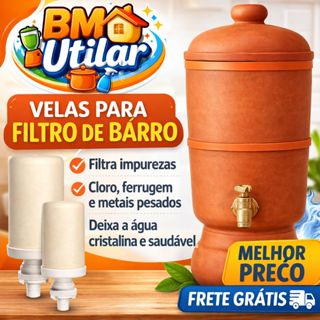 Vela para Filtro de Água Mineral por Gravidade Universal Purificador Barro Refil em Oferta na Shopee