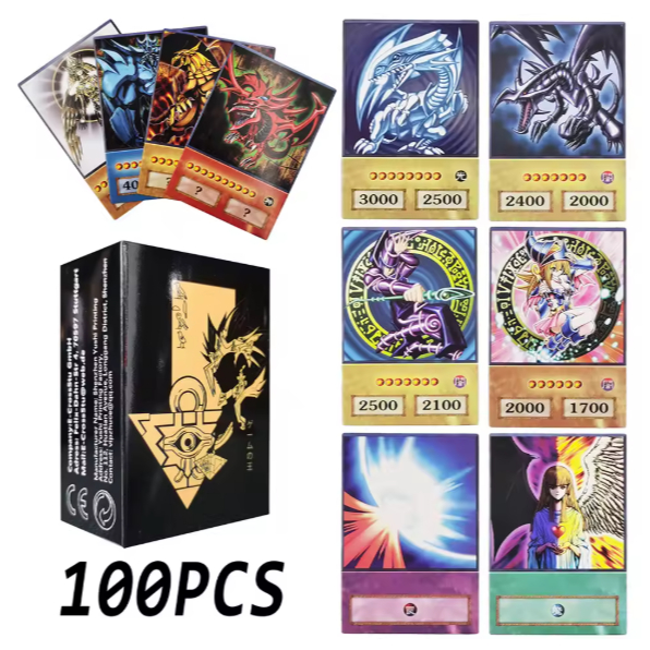 Baralho YUGIOH Anime Cartas Colecionaveis 100 Cards Deck Duelo Lendario Presente Geek