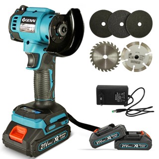 Esmeril Sem Fio 21V MAX | 3 Níveis de Velocidade e Kit Completo Bivolt 110v/220v，Motor Brushless e Resistente 2 Bateria