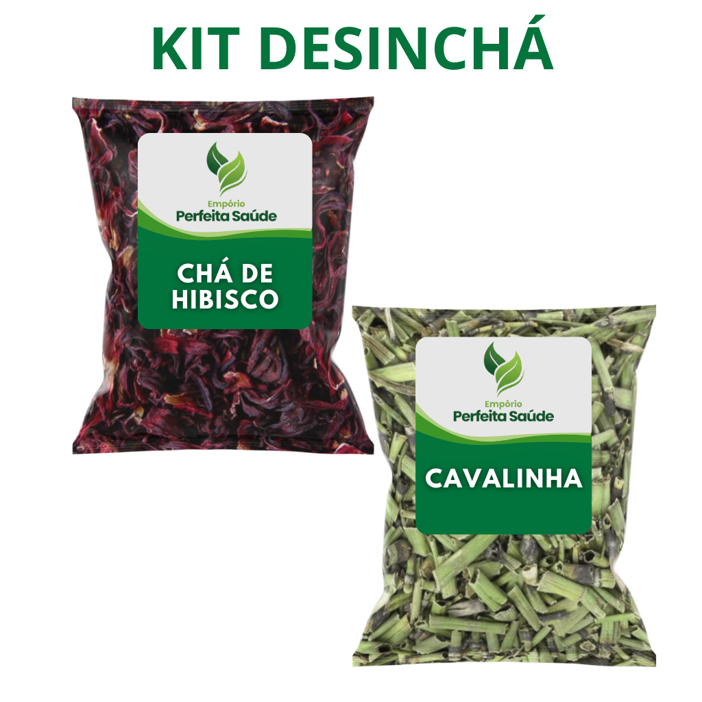 Kit Chá: Cavalinha, Cha de Hibisco 200g em Oferta na Shopee