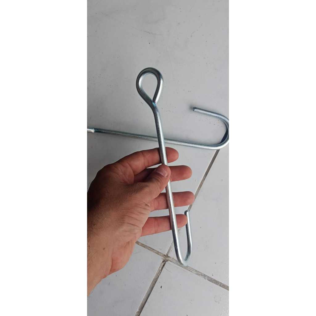 Par Gancho Extensor Alongador de Rede Dormir e Cadeira Balanço 25cm.