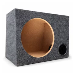 Caixa Vazia Dutada Para 1 Alto Falante Subwoofer De 10 Polegadas Grave Som interno