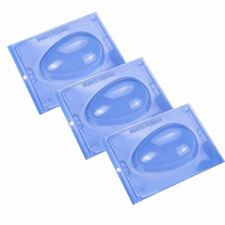 Forma Ovo de Páscoa 350 g kit 3 Peças Molde Chocolate Silicone Profissional em Oferta na Shopee