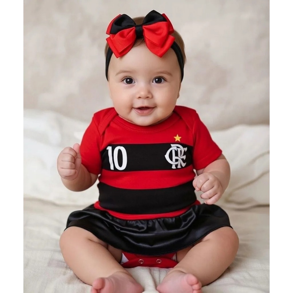Body bebê temático de Time Para mesversario FANTASIA — imagem 2 de 2
