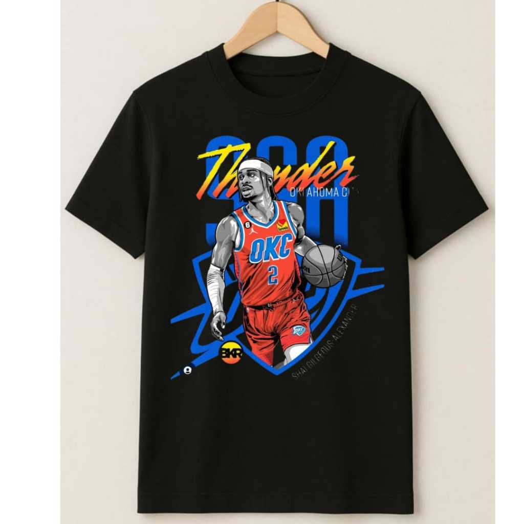Camiseta Shai Gilgeous Alexander OKC Thunder Basquete NBA Estampada Masculina