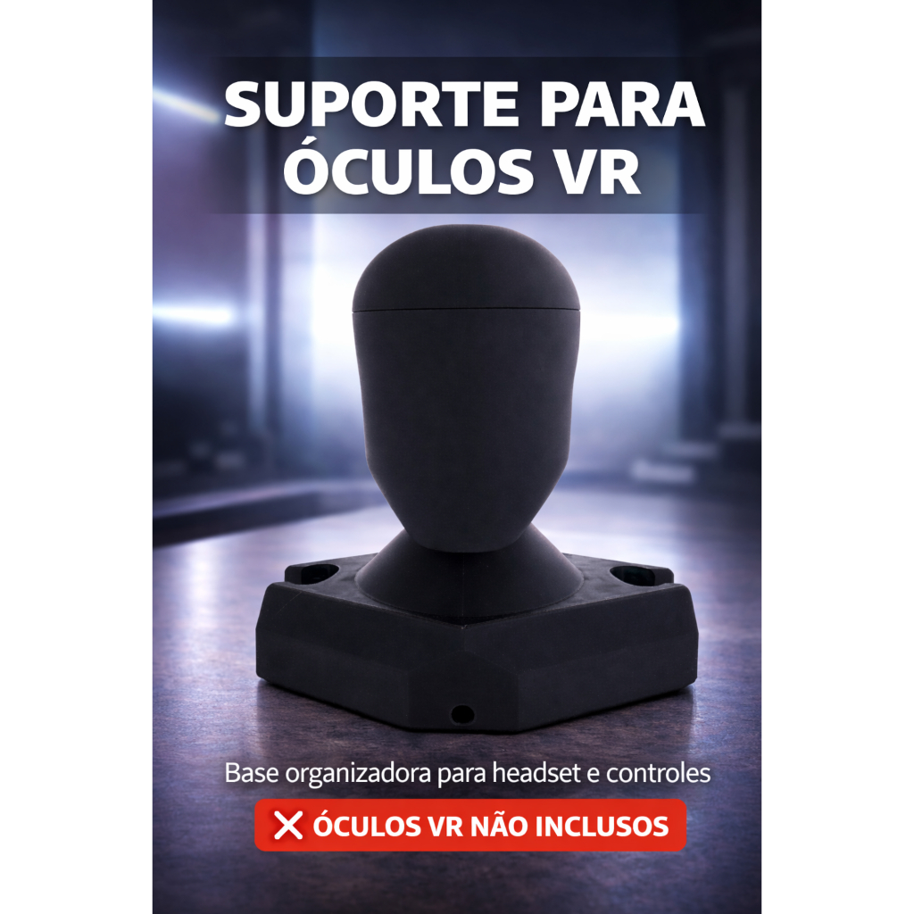 Suporte Óculos VR Meta Quest  Organizador Gamer para Óculos VR  Base 3D Estável Não Acompanha Óculos VR
