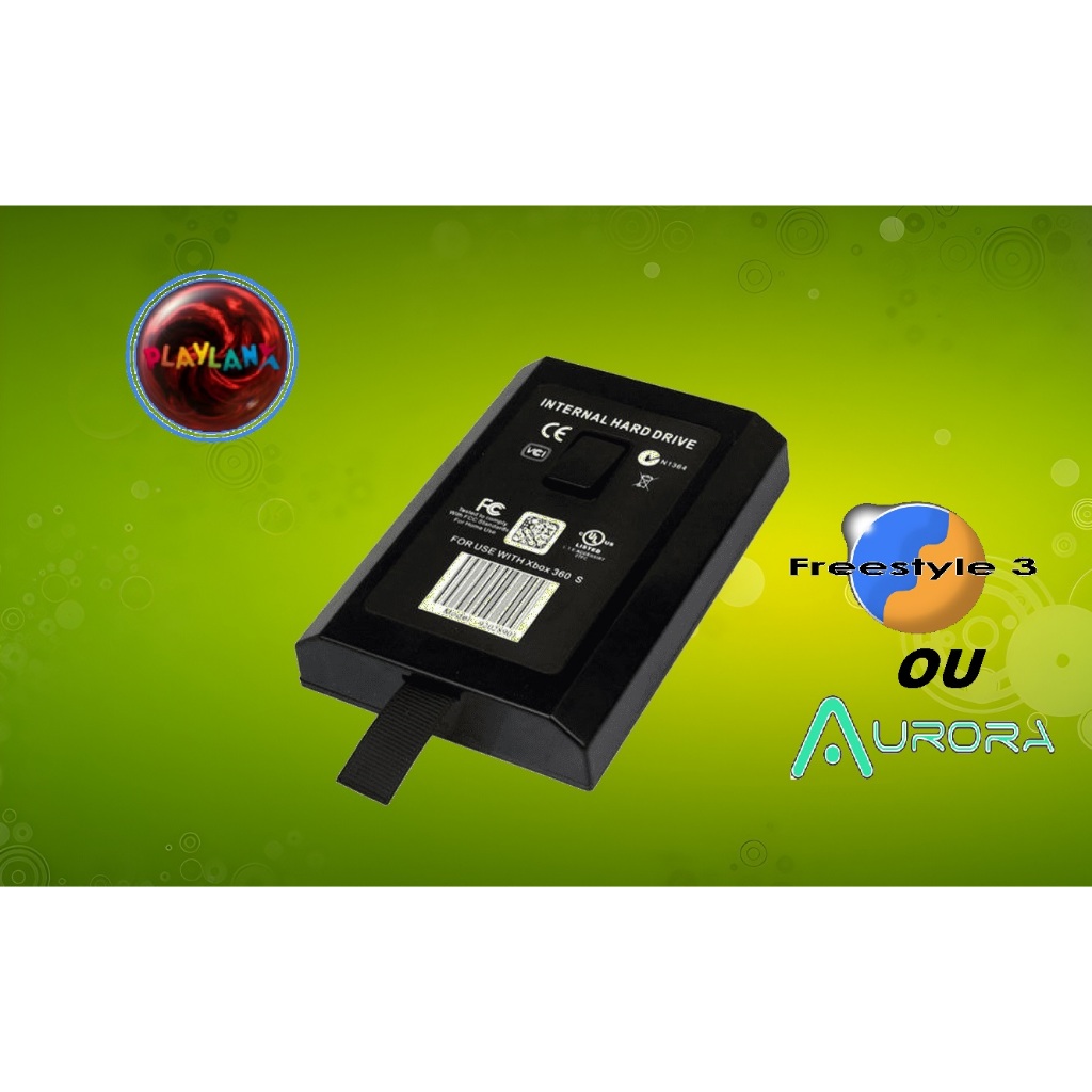 HD 500GB Para Xbox 360 RGH-JTAG Com 218 J0G0S De Xbox Classíco
