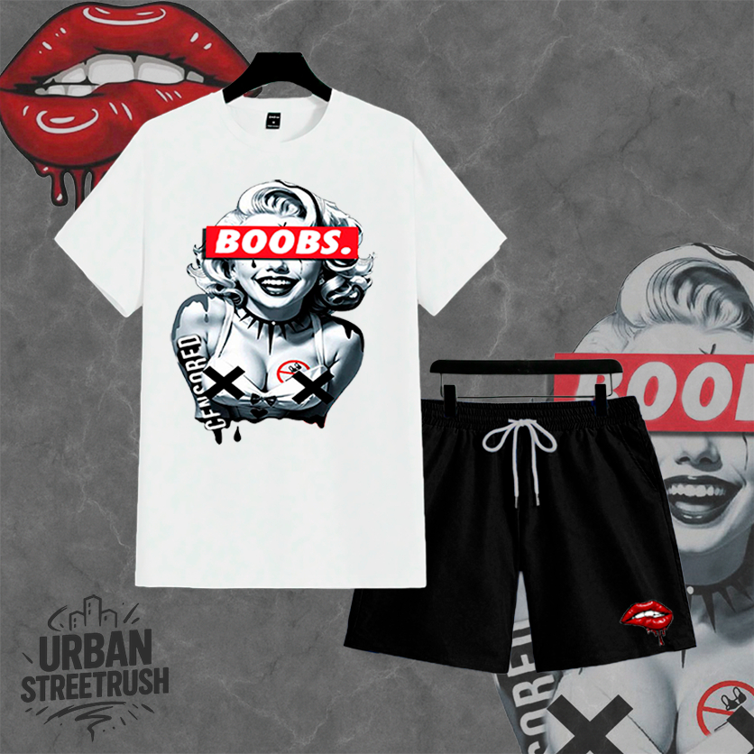 Kit Camiseta Masculina Algodão 30.1  e Short Tactel com Elastano Conjunto Streetwea  Marilyn em Oferta na Shopee