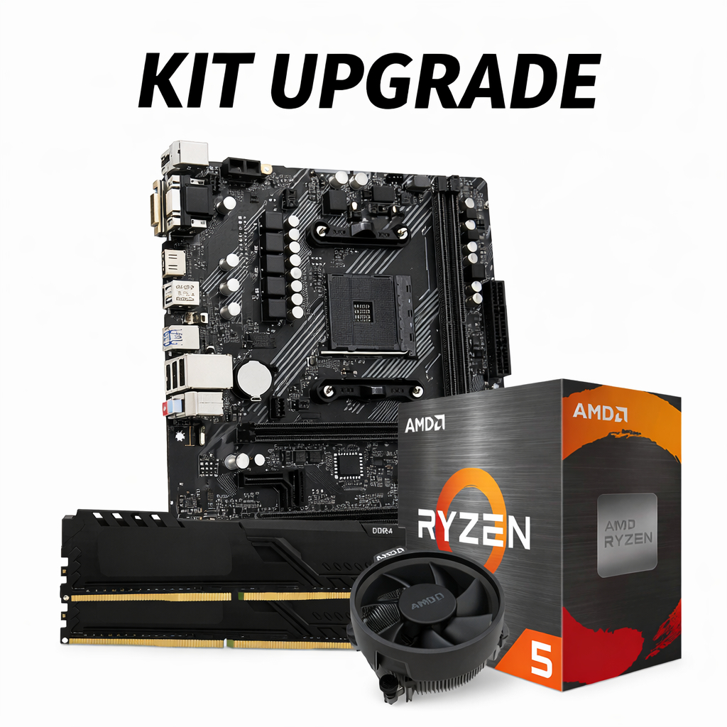 Kit Upgrade Ryzen 5 5500 Placa Mãe A520M Memória RAM 16GB DDR4