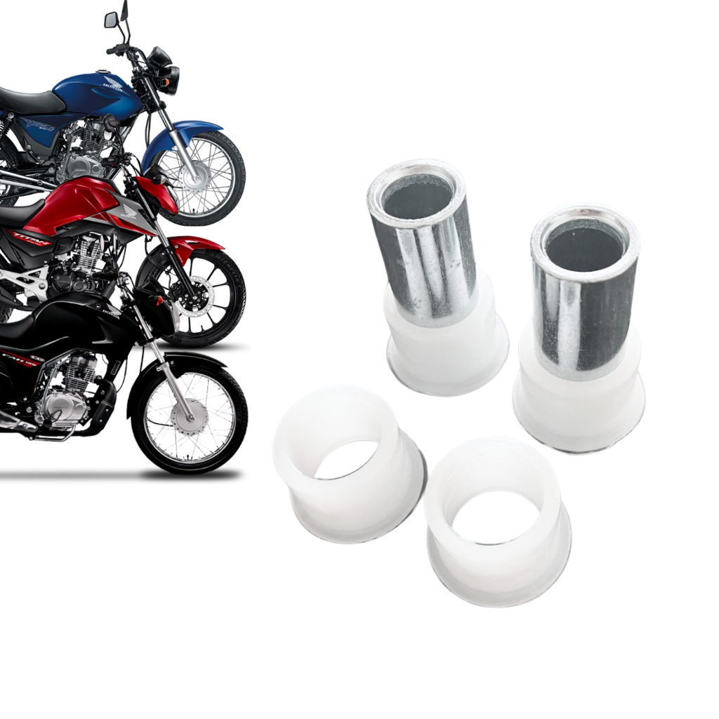 Kit Bucha Balança Traseira Moto Honda Titan Fan 125 150 160 2002 a 2022 (6 peças) em Oferta na Shopee