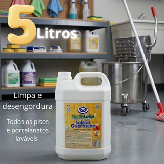 Sabão Querosene 5L Repelente Limpa e Da Brilho Concentrado Limpeza pesada Afasta insetos limpeza de pisos e porcelanatos