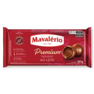 Barra De Chocolate Mavalerio Ao Leite Premium 1kg em Oferta na Shopee