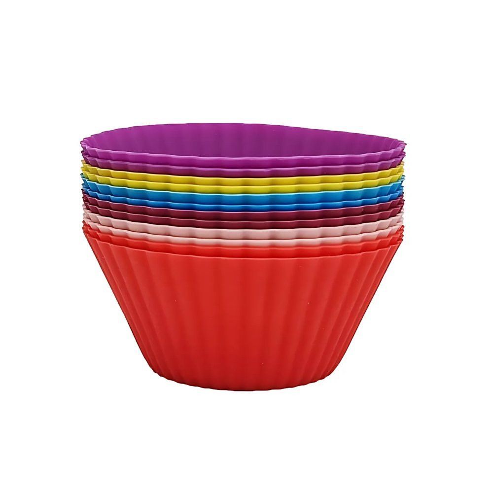 Kit 12 Peças Forma de Silicone - Sortida Cozinha Organizador Casa Praticidade Organização Durável Doméstico Utensílio