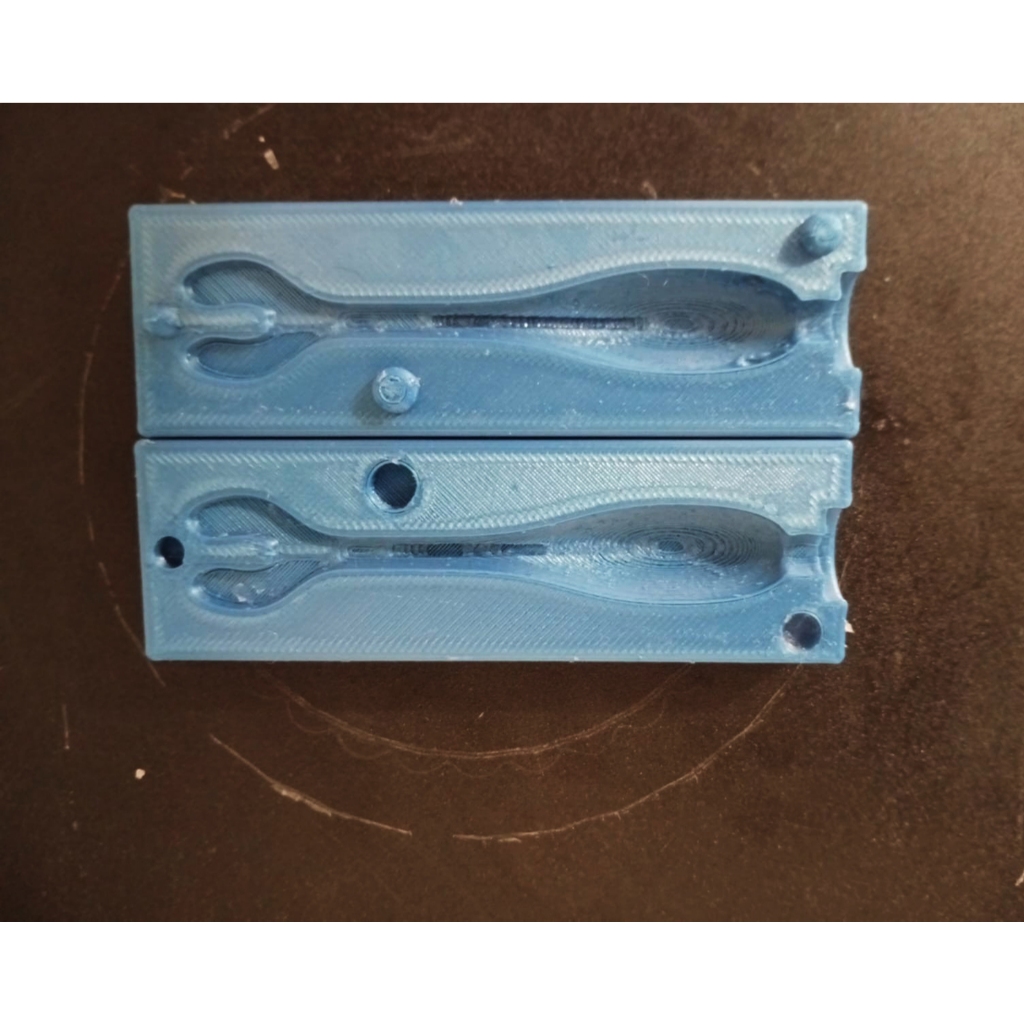 Molde Isca Silicone U-Tail 90mm | Molde Para Fazer Isca Soft Bait Pesca Artificial
