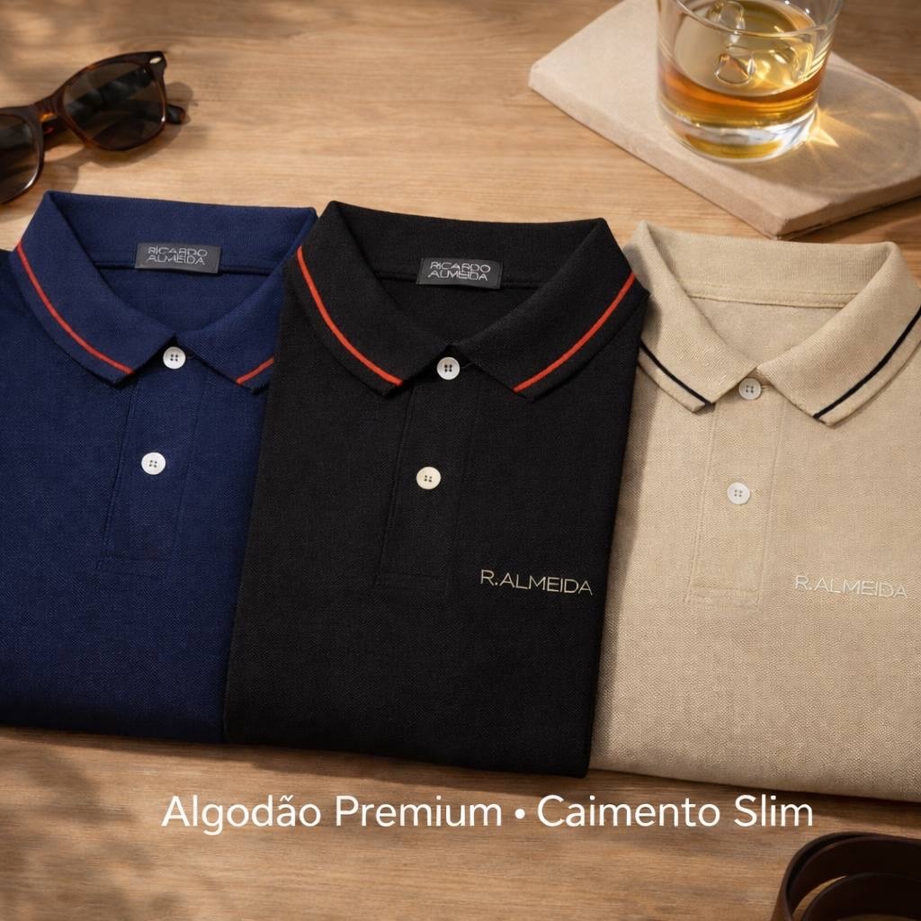 Camisa Polo Masculina Premium Alta Qualidade Conforto Estilo Casual Dia a Dia em Oferta na Shopee