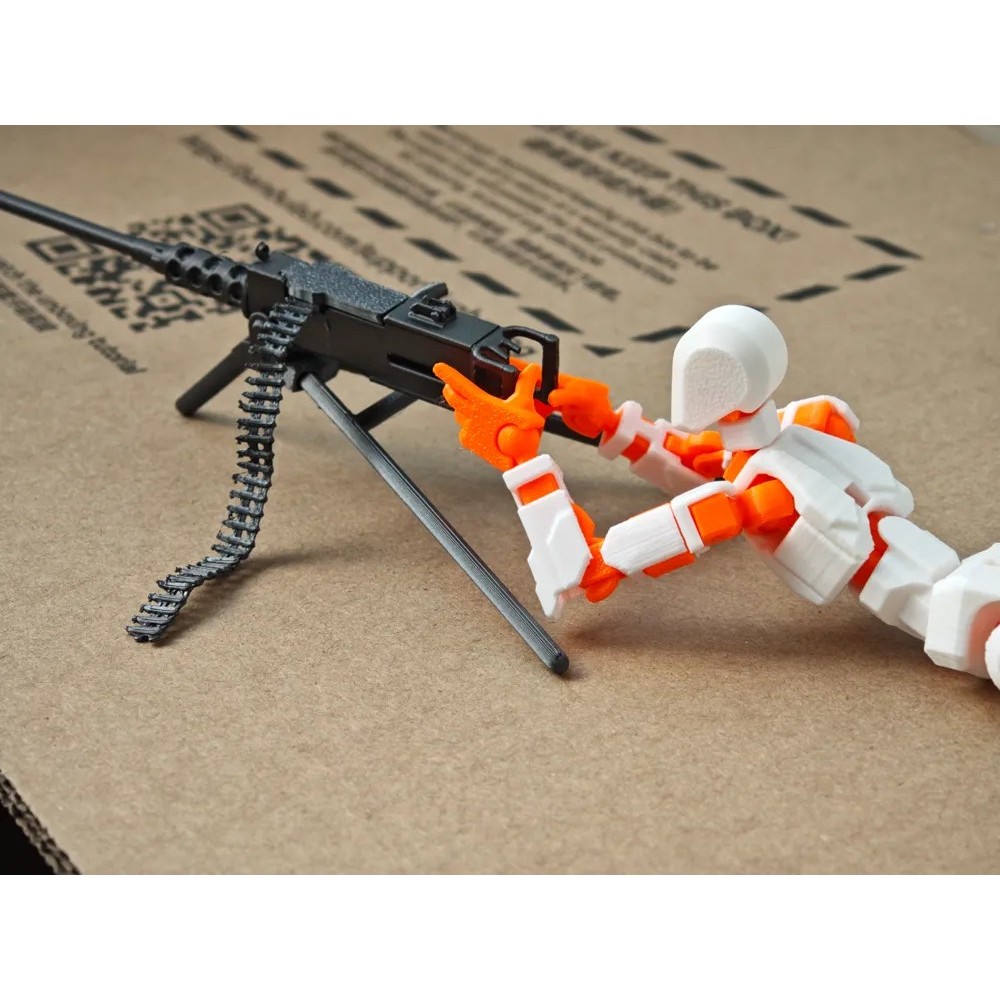 🔫🧩 Browning M2 .50 para Dummy 13 | Acessório para Action Figure | Metralhadora Miniatura Colecionável | Presente Criativ