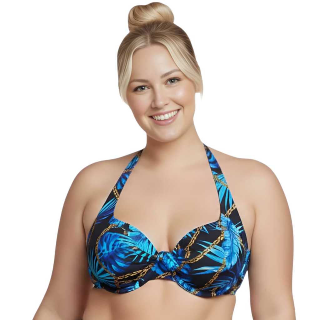 Top Biquíni Plus Size Sustentação Bojo Moda Praia Decote em Oferta na Shopee