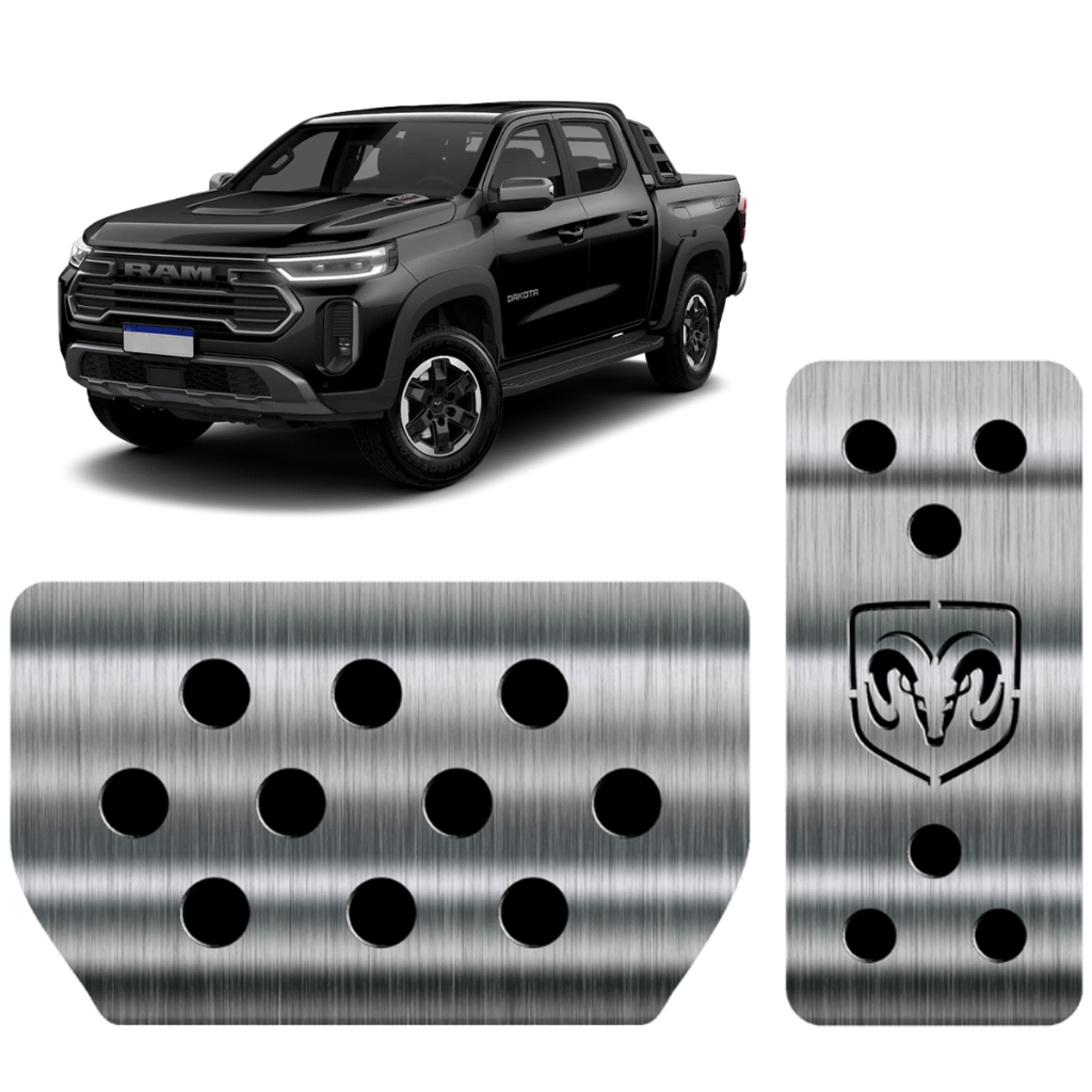 Pedaleira Aço Inox Premium Ram Dakota
