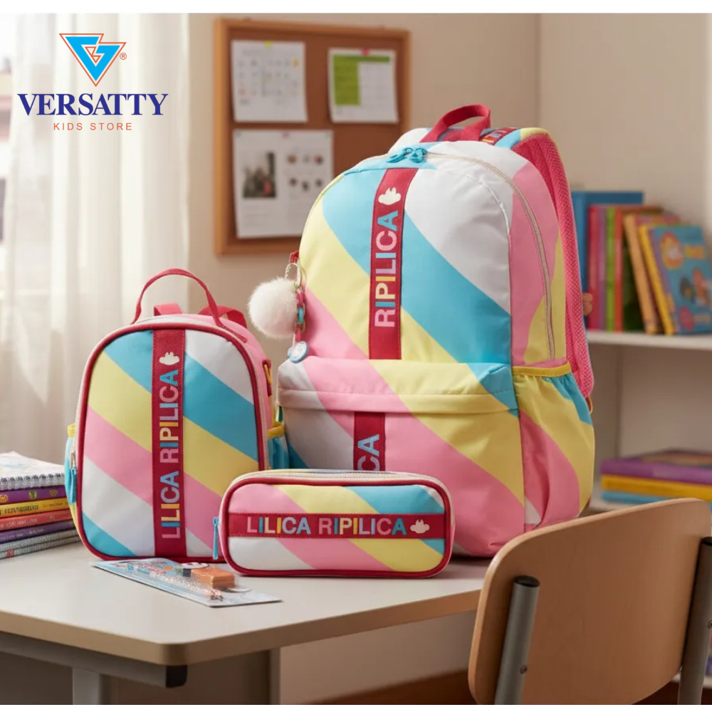 KIT MOCHILA  2026 FEMININO LILICA RIPILICA > MOCHILA DE COSTAS > + LANCHEIRA > + ESTOGO DUPLO . LILICA