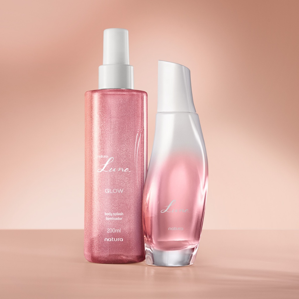 Kit Luna Natura + Body Splash Iluminador Luna Glow
